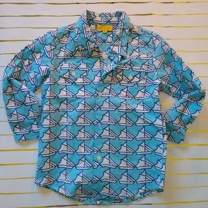 Roberta Roller Rabbit NWOT Boys Button Down SZ 4